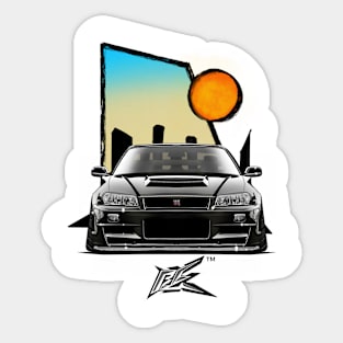 nissan skyline gtr r34 pearl black Sticker